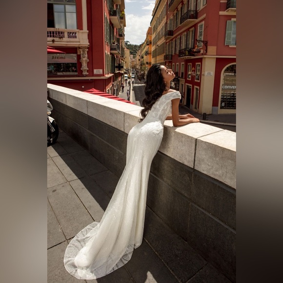 Luce Sposa Trumpet Style Corset Top Wedding Gown Size 6EU Brand New - Picture 4 of 13